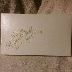 NEW VINTAGE Avon Polished Gold Clutch